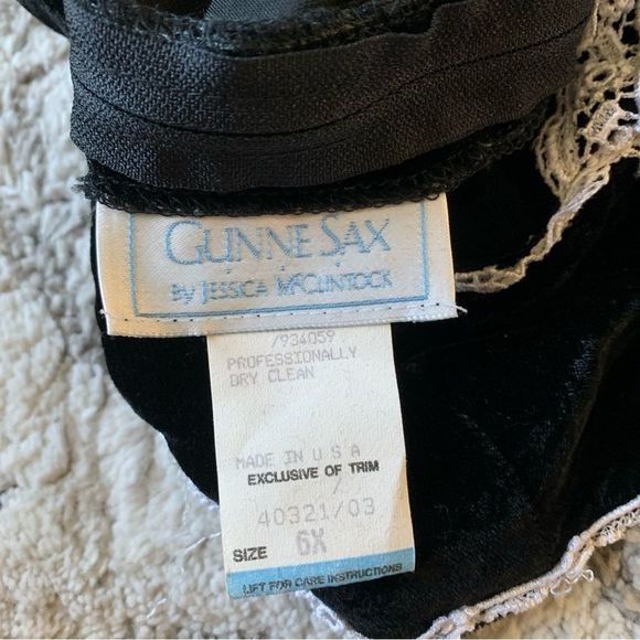 Vintage dead stock Kids size 6X velvet gunne sax by jessica McClintock d… - Picture 5 of 9